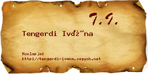 Tengerdi Ivána névjegykártya